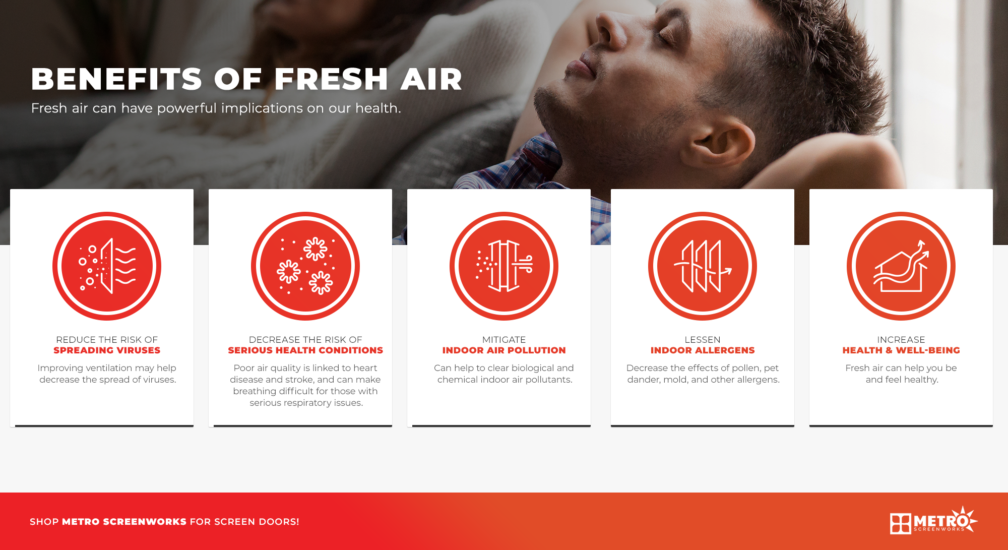 Benefits of Fresh Air Infographic