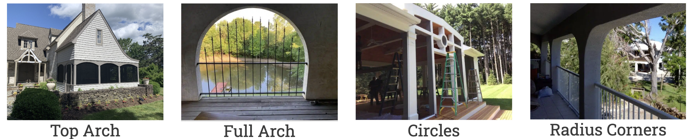 Types of Arches Examples of Arches for SNAPP Installation instructions